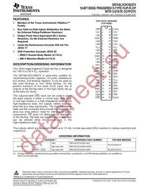 SN74ALVCH162374DLR datasheet  